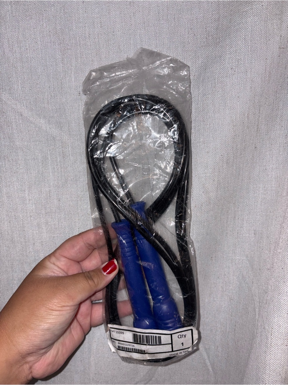 Black and Blue Jump Rope - Durable Speed Rope